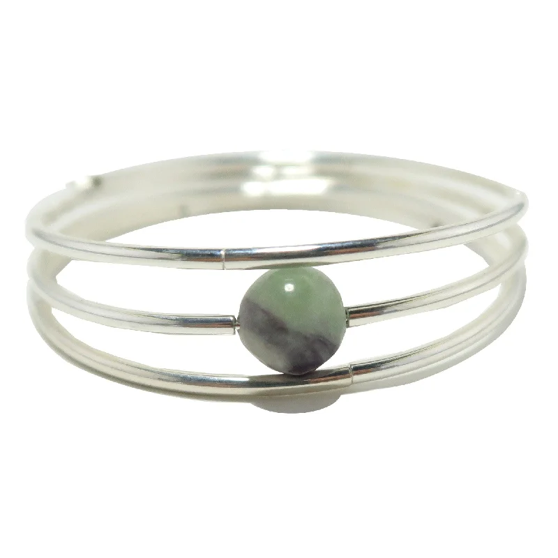 Fluorite Bracelet Sitting Pretty Memory Wire Coil