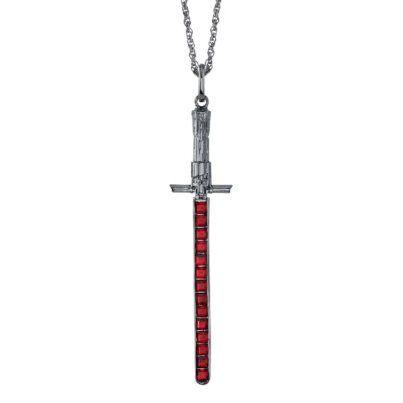 Star Wars X RockLove Kylo Ren Crystal Lightsaber Necklace