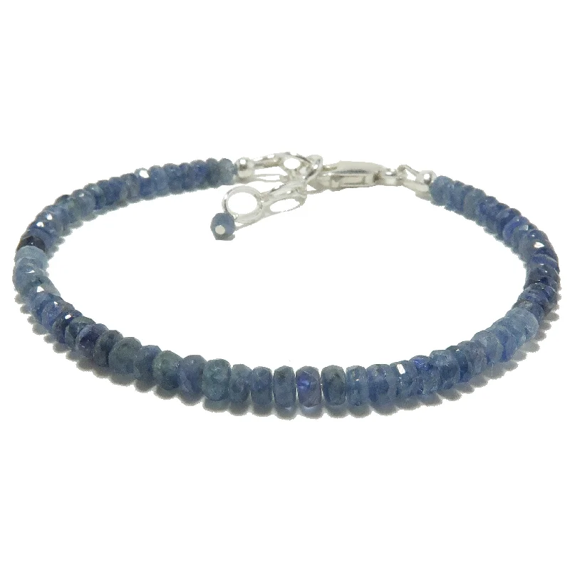 Sapphire Bracelet Blue Spark Precious Gem Sterling Silver