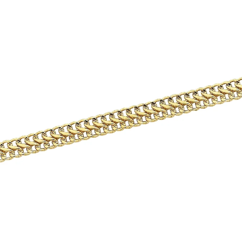 9ct Yellow Gold Fancy Infinity Link Bracelet