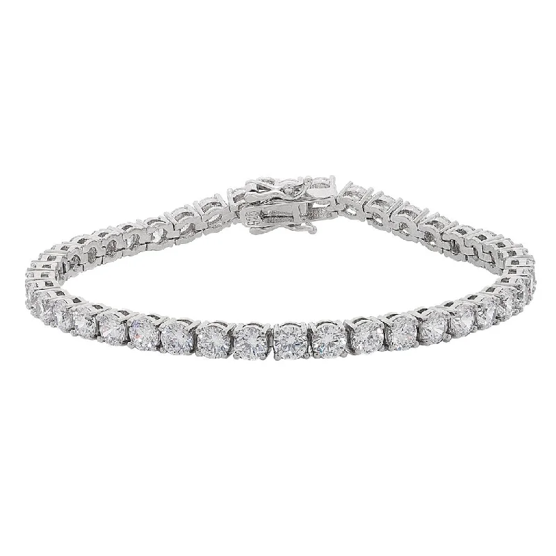 Cubic Zirconia Tennis Bracelet in Sterling Silver