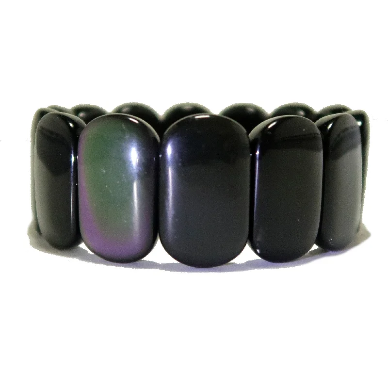 Rainbow Obsidian Bracelet Wall of Protection Crystal