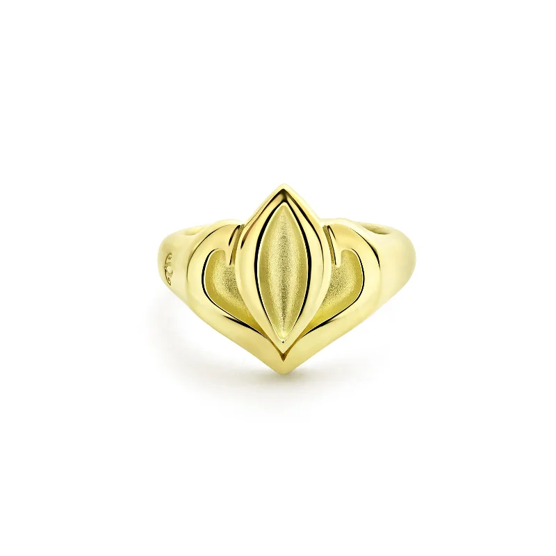 Signet Ring Medium – 18K Gold Vermeil