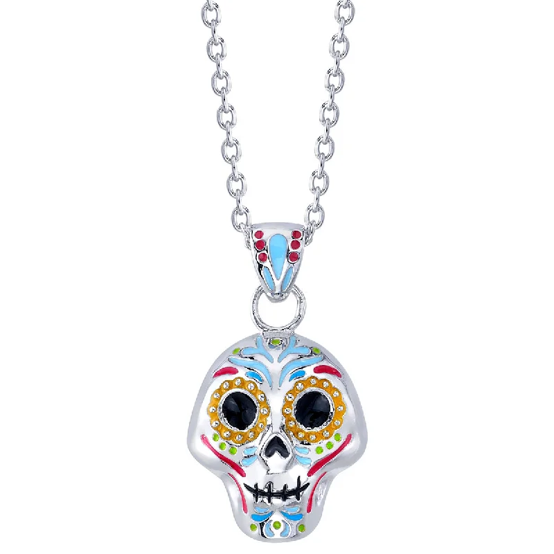 Pixar X RockLove COCO Enameled Calavera Necklace