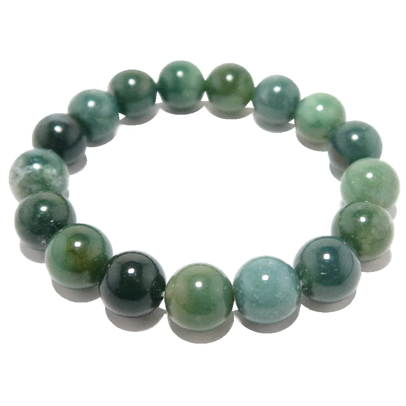 Green Agate Bracelet Love Life Grounding Crystals