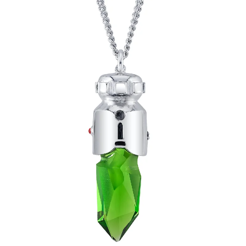 Star Wars X RockLove Padawan Ahsoka Tano Green Kyber Crystal Necklace