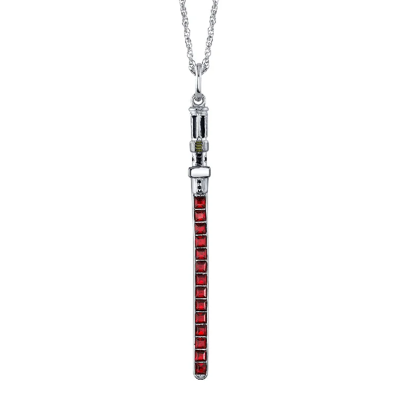 Star Wars X RockLove Darth Vader Crystal Lightsaber Necklace