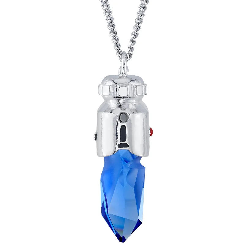 Star Wars X RockLove Padawan Ahsoka Tano Blue Kyber Crystal Necklace