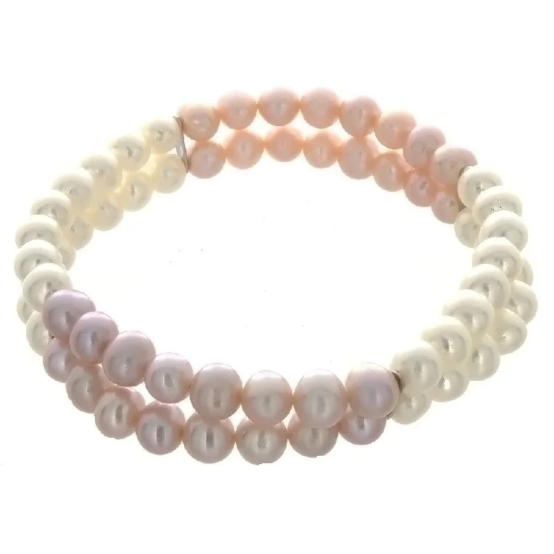 STRETCH FRESHWATER PEARL POTATO BRACELET