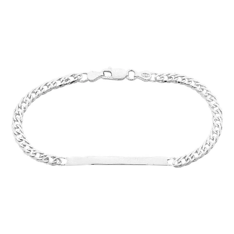 Sterling Silver Men's ID Bracelet