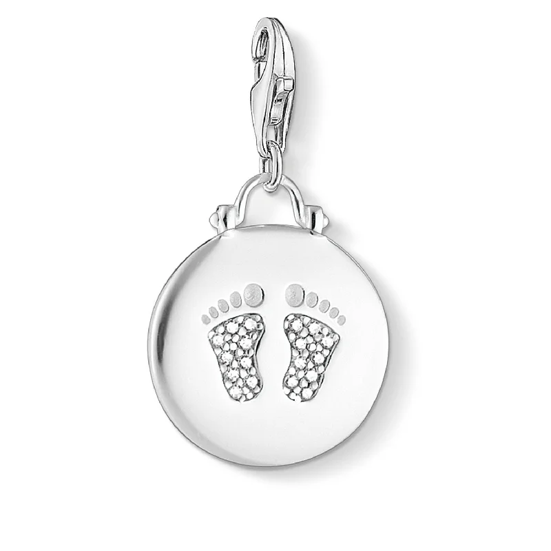 Thomas Sabo Charm Pendant "Disc Baby Footprint"