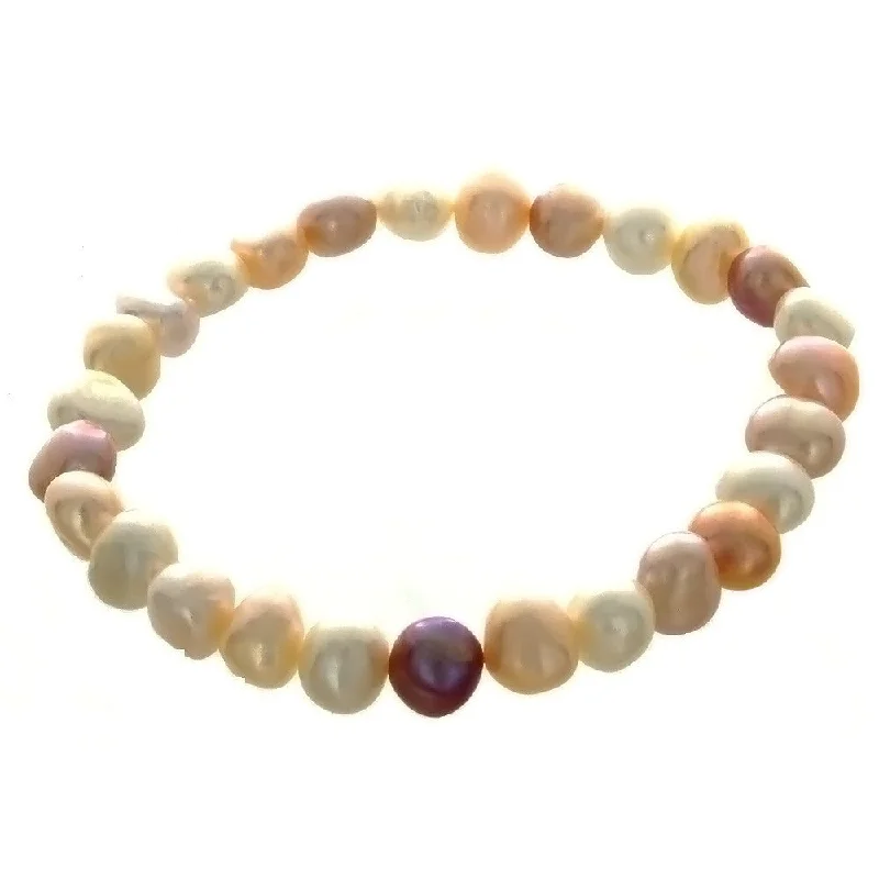 STRETCH FRESHWATER PEARL POTATO BRACELET