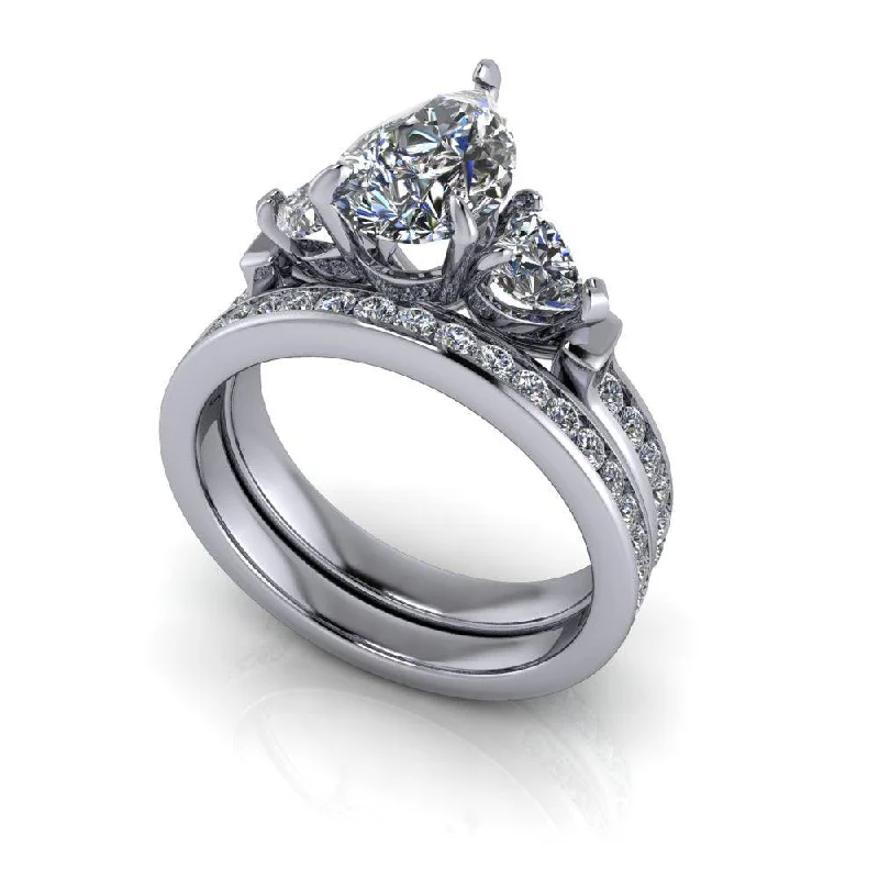 Blakely No. 2 Moissanite Bridal Set