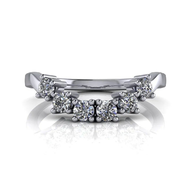 Aubree Moissanite Wedding Band