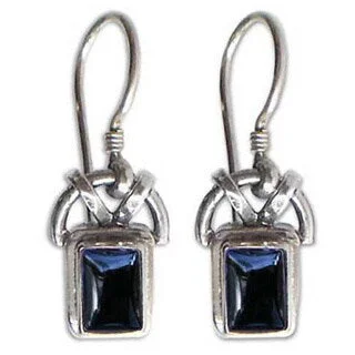 Sterling Silver 'Black Vision' Onyx Earrings