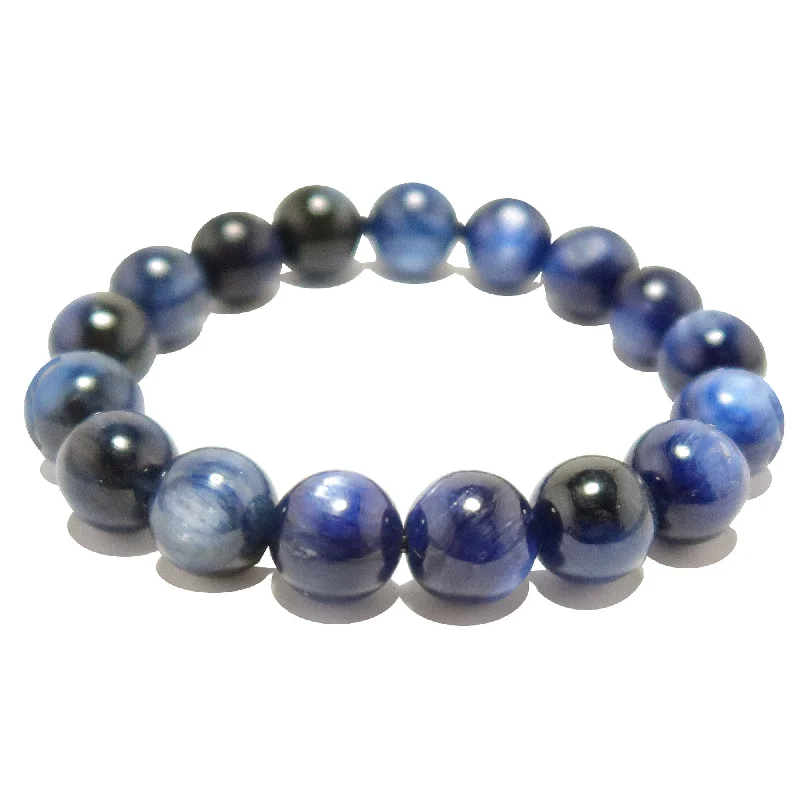 Kyanite Bracelet Dark Blue Flash Dance Beads