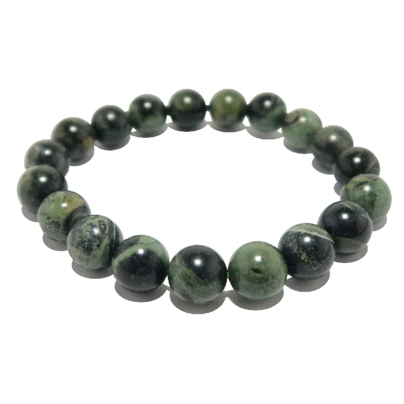 Green Jasper Bracelet Crocodile Adventure Stone