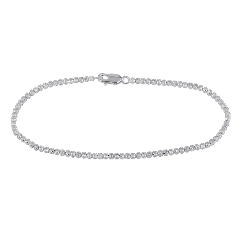 Brilliant Tennis Bracelet with 1.60ct of Diamonds in 10ct White Gold