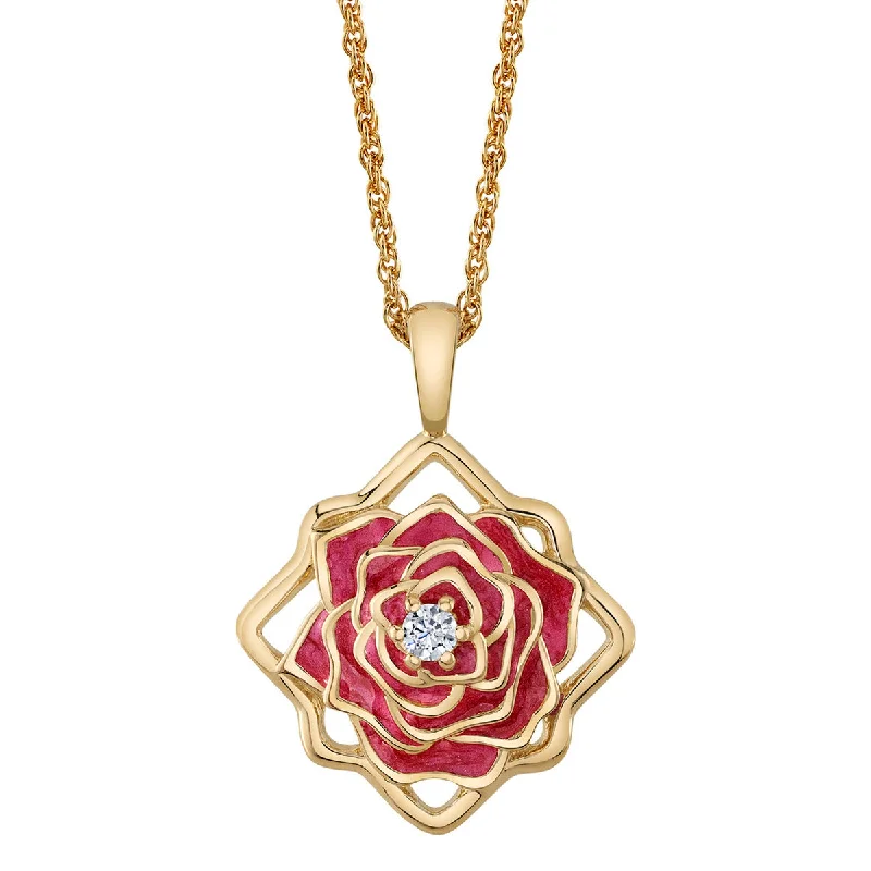 Disney X RockLove BEAUTY AND BEAST Belle Keepsake Necklace