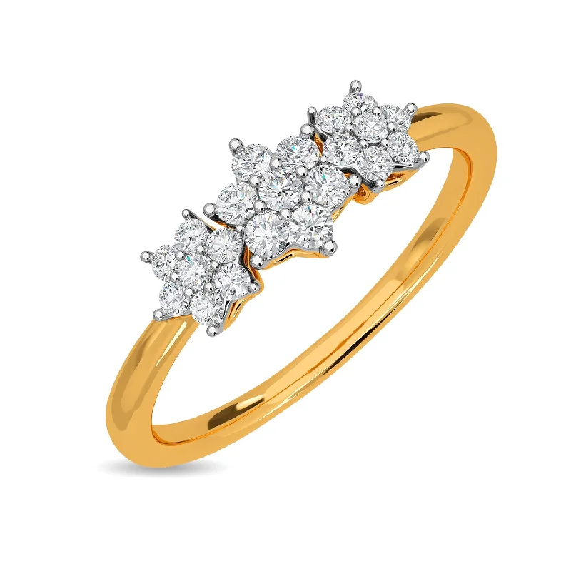 Three Flower Ring