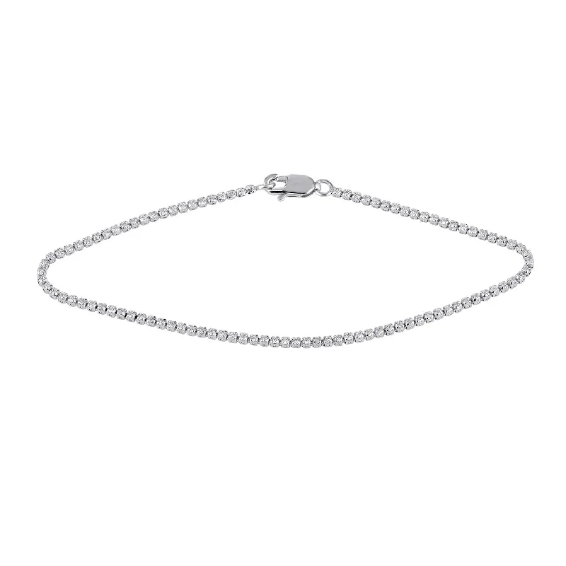 Brilliant Tennis Bracelet with 1.00ct of Laboratory Grown Diamonds in 10ct White Gold