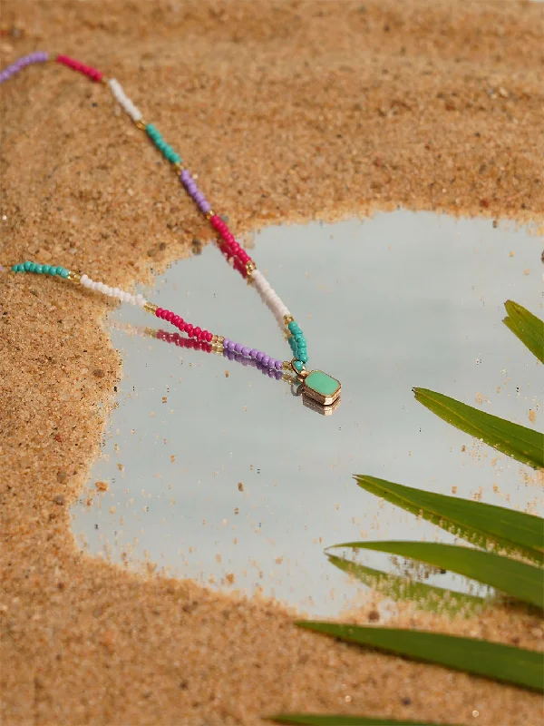 Sea Green Beaded Choker