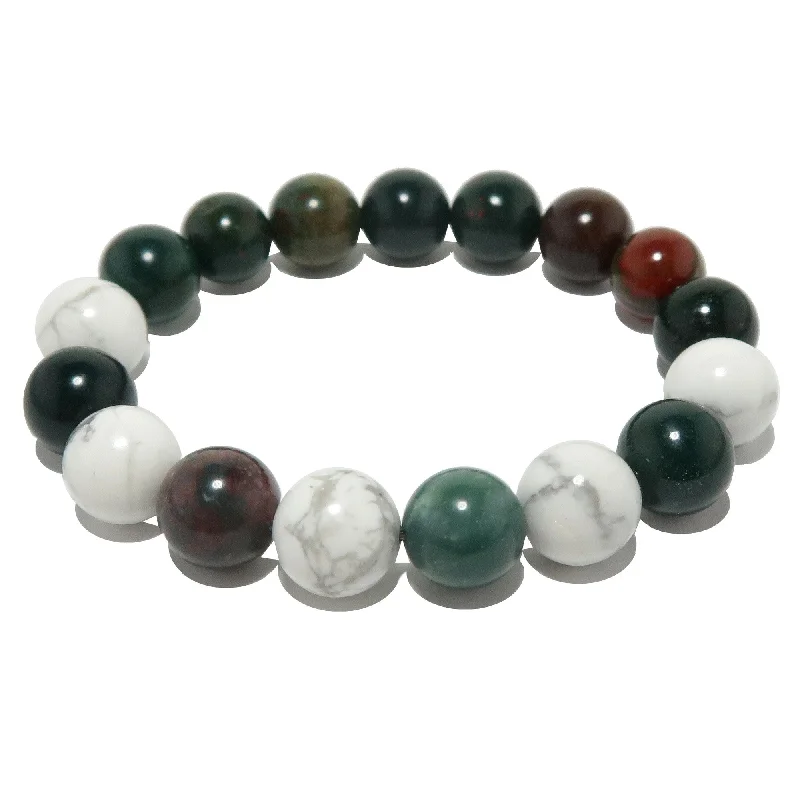 Bloodstone Bracelet Howlite Crystals Better Way