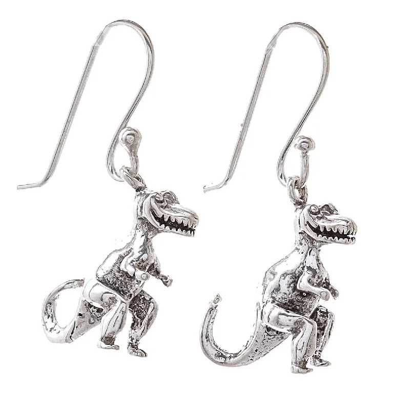 NOVICA Dinosaur King, Sterling silver dangle earrings - 1.2*0.5