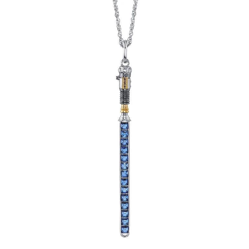 Star Wars X RockLove Obi-Wan Kenobi Crystal Lightsaber Necklace