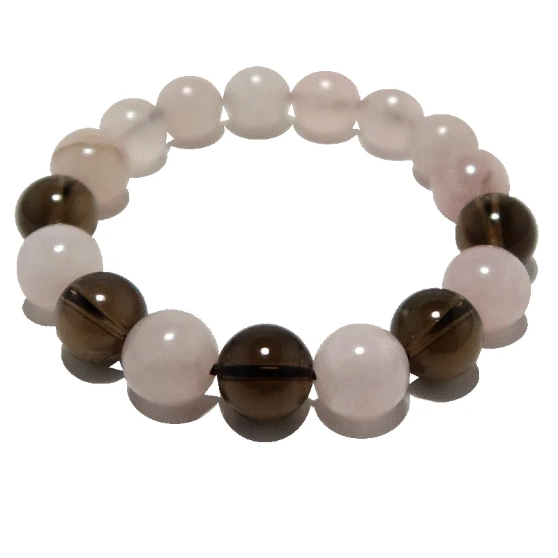 Rose Quartz Bracelet Smoky Hot Love Protector