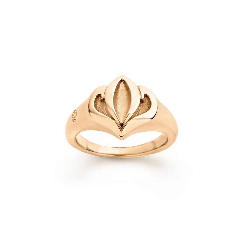 Signet Ring Small – 18K Rose Gold Vermeil